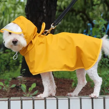 Pet it Teddy corgi Золотисто-Шерстяная Одежда для Домашних Животных Yolk Man PU Dog Raincoat Большая Собака Водонепроницаемая Уличная одежда для больших собак