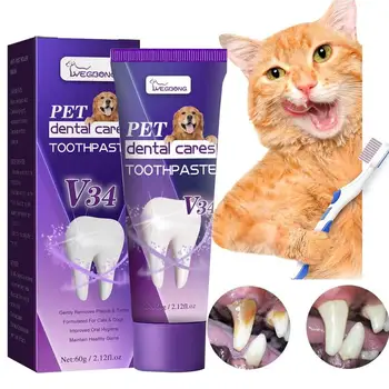 Зубная паста для домашних животных Уход за полостью рта кошки Собаки Зубная паста 