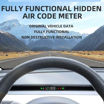 1 комплект запасных частей для Tesla Model 3 Y Автомобильный Головной интеллектуальный дисплей Измеритель воздушного кода ЖК-прибор HUD Автомобильные аксессуары