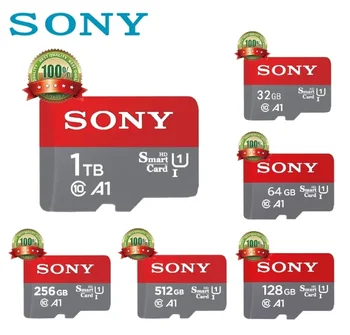 100% оригинальная карта SONY microSD CardClass10T card 32GB64GB128GB256GB512G1TB/до 98 Мбит/с мобильный телефон, компьютер, флэш-карта для съемки