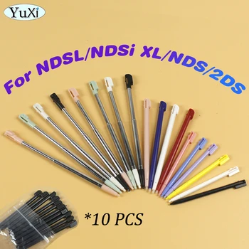 10шт Металлический Стилус Экранная Сенсорная Ручка Для Игровой Консоли NDSI XL NDSL NDS 2DS Пластиковый Красочный Набор Стилусов Для Nintend NDS Lite