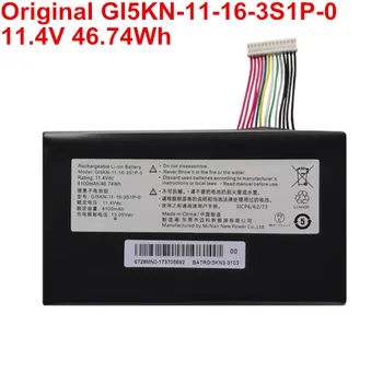 11,4 В 46,74 Втч Внутренний GI5KN-11-16- Оригинальный Аккумулятор для ноутбука 3S1P-0 для Hasee Z7-KP7GT Z7M-i7 R0 F117-F2K 72 D1 Z7M-SL7 D2 T50T1