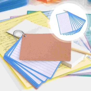 2 сборника разлинованных флэш-карт Разноцветных флэш-карт пустых цветных карточек для офиса