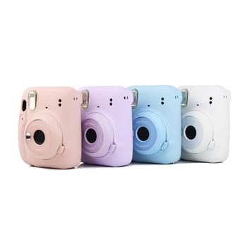 2021 Мягкая Силиконовая Сумка Для камеры Jelly Case Skin Cover Для Fujifilm Instax Mini 11 Водонепроницаемый Чехол для камеры Instax