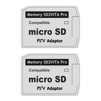 2X Адаптер для карт памяти Sd2vita 5.0, Для PS Vita PSVSD Адаптер Micro-SD Для PSV 1000/2000 PSTV FW 3.60 Henkaku Enso System