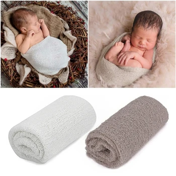 2ШТ Реквизит для фотосъемки новорожденных, обертывания, одеяло, реквизит для фотосъемки детей, фон, Эластичное вязаное одеяло, доступ для фотосессии новорожденных