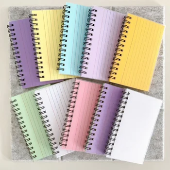 50 Листов Simplicity Coil Notepad Creative Solid Color Series Мини-Блокнот С Горизонтальной Линией Страницы Канцелярские Принадлежности Альбом Для Вырезок Журнал