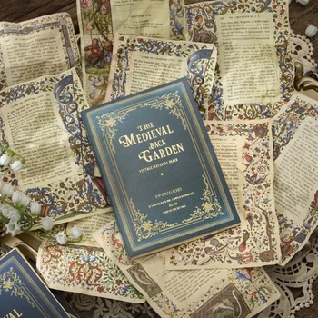 50 листов в упаковке Материал Основа Бумага Для скрапбукинга, цветочный справочник для заметок Secret Garden, липкий 90 * 130 мм