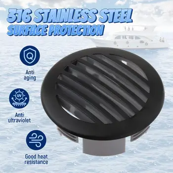8-кратная круглая крышка вентиляционного отверстия Запасные части Прямая замена черного цвета для яхт RV