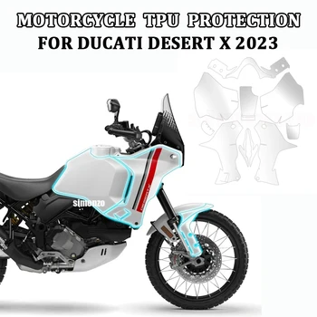 DESERT X НОВЫЙ Бак Для защиты кузова Мотоцикла TPU Protector Защита Обтекателя От царапин Пленка Для Ducati Desert X 2023-2024
