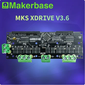 Makerbase MKS XDrive3.6 56V FOC BLDC AGV Servo, плата контроллера с двумя двигателями на базе ODrive