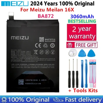 Meizu 100% Оригинальный Аккумулятор BA872 Емкостью 3060 мАч Для Телефона Meizu Meilan 16X Новейшего Производства, Высококачественные Аккумуляторы Bateria + Инструменты