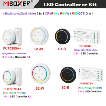 Miboxer (монохромный/двойной белый) 2 в 1 2.4G Пульт дистанционного управления Sunrise (RGB/RGBW/RGB + CCT) 3 в 1 Радужный диммерный светодиодный контроллер освещения