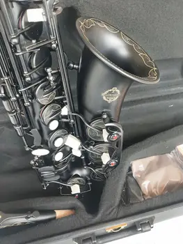 NewJapan Suzuki Матовый Черный Альт Музыкальный инструмент для игры на Саксофоне С Футляром профессиональный Бесплатная доставка