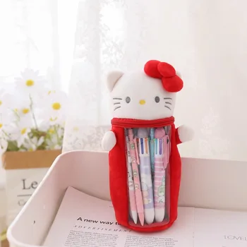 Sanrio cute Hello Kitty Kuromi My melody мультфильм креативная плюшевая сумка для карандашей большой емкости, косметика, канцелярские принадлежности, сумка для хранения, подарок