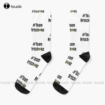 # Team Artichoke - Черные Носки Sock Boots Унисекс Для Взрослых, Подростков И Молодежи, Персонализированные Пользовательские 360 ° Цифровая Печать Hd Высокого Качества