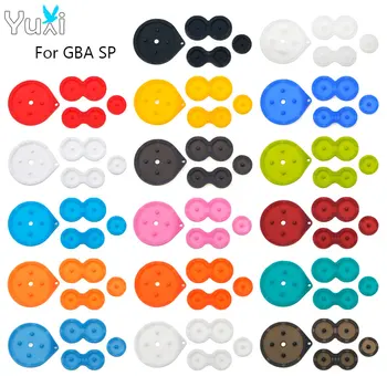 YuXi 1 комплект для GBA SP Токопроводящие резиновые кнопки, контактные площадки, силикон для Gameboy Advance SP, ремонтная деталь