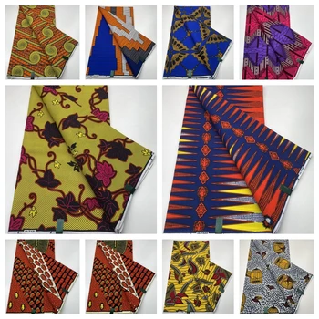 Африканская оригинальная ткань из настоящего воска, 100% хлопок, Новая ткань с восковым принтом Анкары для свадебного платья, мягкий батик в Нигерийском восковом стиле, Pagne Soft