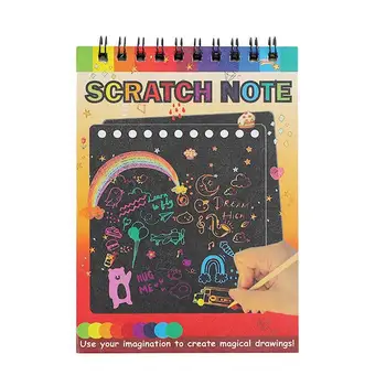 Блокнот для рисования, 10шт детских открыток ручной работы и инструментов для граффити, набор карточек для рисования для детского сада