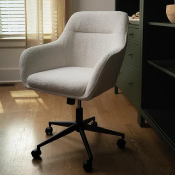 Вращающееся рабочее кресло с расклешенными подлокотниками для домашнего офиса Компьютерное кресло Игровая мебель