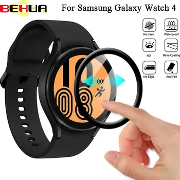 Для Samsung Galaxy Watch 4 Watch4 40 мм 44 мм Ультра Прозрачная Защитная пленка с полным покрытием из 3D Изогнутой Мягкой Пленки PMMA -Не Закаленное Стекло