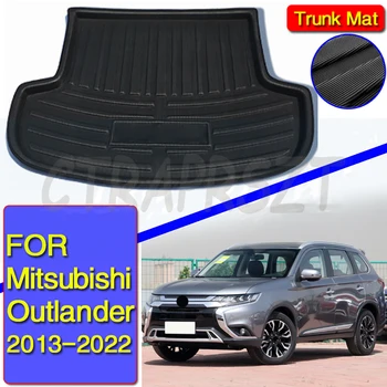 Задний Багажник Подходит Для Mitsubishi Outlander 2013-2022 Вкладыш Багажника Грузовой Коврик Лоток Напольный Ковер Защита От Грязи 2014 2015 2016 2017