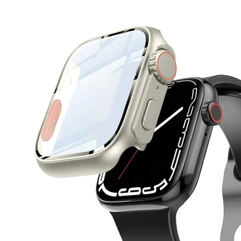 Замена на Ultra Для корпуса Apple Watch из закаленного стекла 8 7 6 5 4 45 мм 44 мм 41 мм 40 мм 42 мм Обновление внешнего вида до Ultra 49 мм