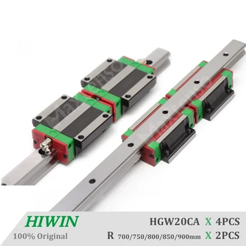 Компоненты ЧПУ HIWIN HGW20 Линейная направляющая и блоки 700 750 800 850 900 мм для пильных направляющих для Станочного центра по оси z HGR20