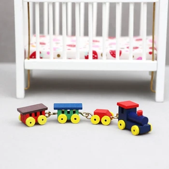 Кукольный домик 1:12, миниатюрный поезд, орнамент, модель дома, декор, детская игрушка для ролевых игр, аксессуары для кукольного Домика