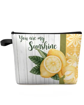 Летняя Лимонная Ретро-Марокканская косметичка, сумка для путешествий, женские косметические сумки, Туалетный органайзер, Пенал для хранения