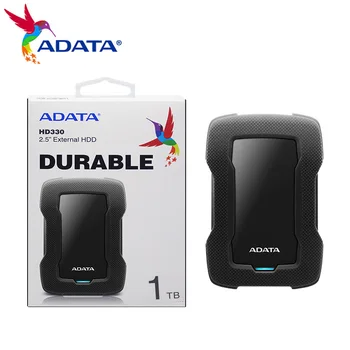 Мобильный жесткий диск ADATA HD330 1 ТБ, 2 ТБ, 4 ТБ, 5 ТБ, USB 3,2, жесткий диск для PS4, накопитель большой емкости, жесткий диск высокой емкости