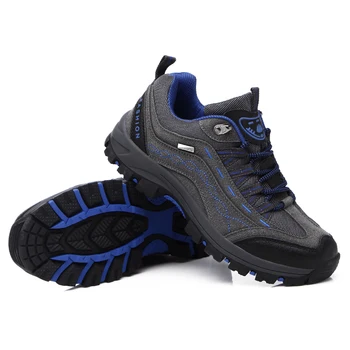Мужская походная обувь, дышащие нескользящие кроссовки, Кожаные ботинки для прогулок на свежем воздухе, мужская обувь для треккинга, походные кроссовки