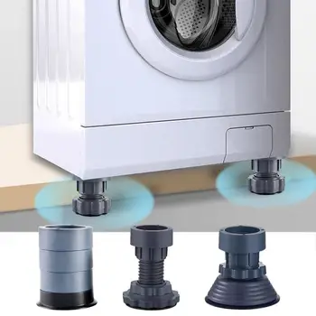Накладки для ног стиральной машины, Прочное снижение вибрации, Регулируемое основание для стиральной машины и сушилки, Удобная чистка, использование в домашних условиях
