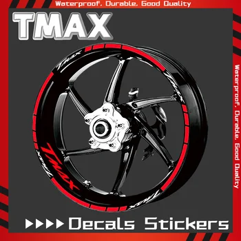 Наклейка На Колесо YAMAHA TMAX500 TMAX530 TMAX560 NMAX125 155 VMAX Мотоцикл Передняя Задняя Шина Светоотражающие Наклейки Наклейка tmax nmax