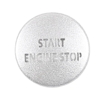 Наклейка-Накладка Кнопочного Выключателя Запуска двигателя для LR4 4 & Range Sport 2010-2013, Серебристый