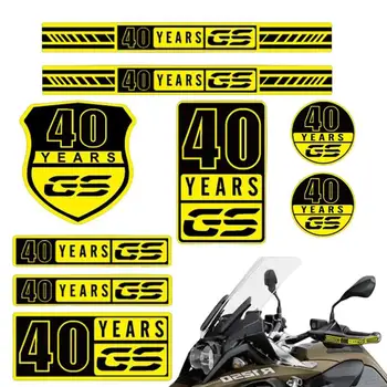 Наклейка для защиты рук мотоцикла GS 40-летние Наклейки для передней защиты мотоцикла Наклейки Водонепроницаемые Наклейки для мотоциклов Украшение Предупреждение