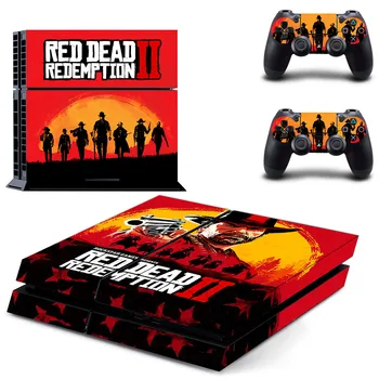 Наклейка на обложку Red Dead Redemption 2 PS4, защитная наклейка для скинов консоли и контроллера, виниловая