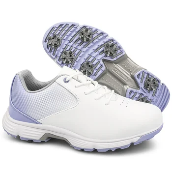 Новая женская обувь для гольфа, водонепроницаемые противоскользящие кроссовки для гольфа, дышащие спортивные уличные кроссовки, Комфортная обувь для гольфа на открытом воздухе