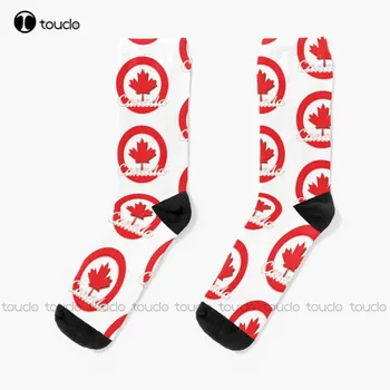 Носки с логотипом Gilles Villeneuve из канадского клена, спортивные носки с цифровой печатью 360 °, удобные спортивные носки унисекс для взрослых, красочные носки для девочек