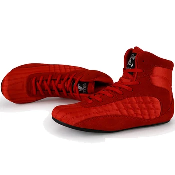 Оригинальные борцовские кроссовки DayKey для взрослых профессиональных соревнований по боксу, кроссовки, дышащие черно-красные спортивные ботинки