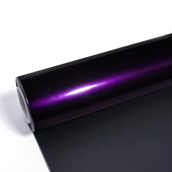 ПЭТ-подложка Midnight Purple Car Wrap Companies Глянцевая металлическая виниловая пленка для кузова автомобиля