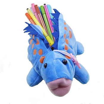 Пенал для карандашей с динозавром, сумка для ручек, плюшевая игрушка, детская креативная сумка для хранения игрушек, кукольный подарок, Мультяшный Милый мешочек для ручек