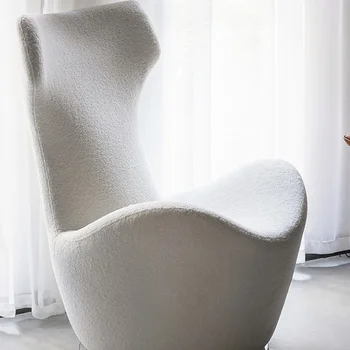 Подставка для ног, Современные стулья, Эргономичный односпальный диван с высокой спинкой, Роскошное кресло для отдыха, Дизайнерское поворотное украшение гостиной Silla