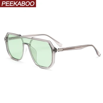 Поляризованные солнцезащитные очки Peekaboo TR90 для женщин uv400 с цельными линзами в большой оправе квадратные солнцезащитные очки для мужчин за рулем летний стиль