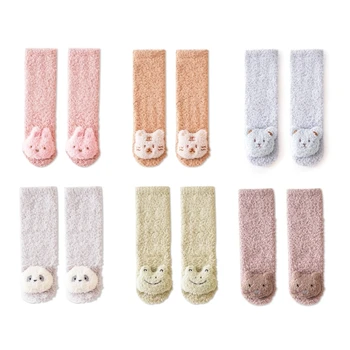 Прочные Детские Носки Для Малышей, Детские Нескользящие Хлопчатобумажные Носки, Теплые и Удобные Носки