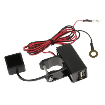 Разъем для зарядного устройства для мобильного телефона с USB-разъемом для мотоцикла 12 В Водонепроницаемый