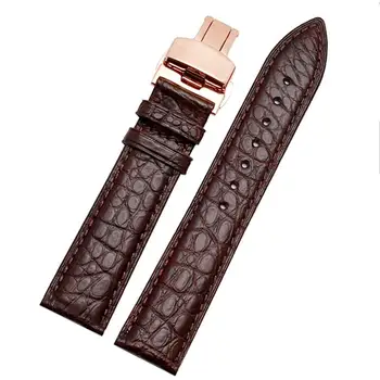 Ремешок для часов HAODEE из крокодиловой кожи для любого бренда, браслет 12, 13, 14, 15 мм, ремешки с откидной застежкой