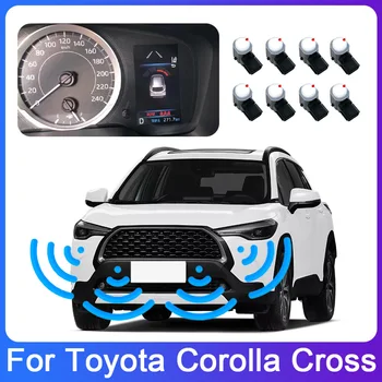 Слепая зона заднего хода, Радарный датчик изображения спереди и сзади, Звуковой предупреждающий индикатор, Зондирующая система для Toyota Corolla Cross 2021 2022 2023 гг.