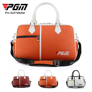 Сумка для одежды для гольфа PGM Большой емкости, Ультралегкая и портативная Мужская и женская сумка для обуви из искусственной кожи, сумка через плечо YWB017