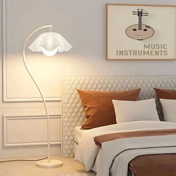 Французская винтажная гостиная со светодиодными торшерами в виде лепестков, прикроватная лампа для спальни, Вертикальное декоративное освещение для кабинета, домашний декор